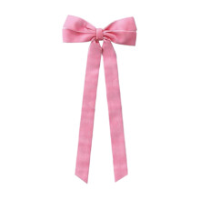 Samt-Weihnachtsschleifen – Rosa Weihnachtsdeko für Baumgirlanden und Kränze – Weihnachtsschmuck für drinnen mit Aufhängeschlaufe –