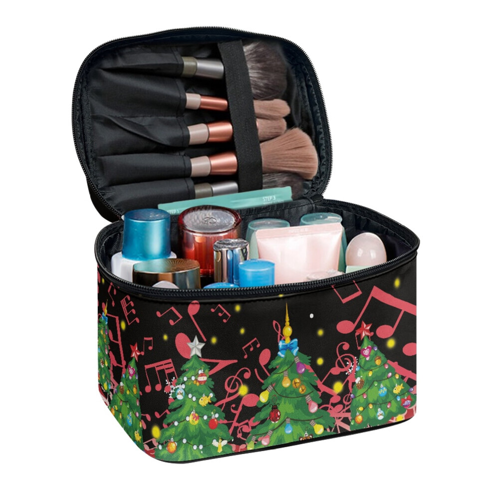 Cosmetic Organizer Bag Multi-Function Double Zipper