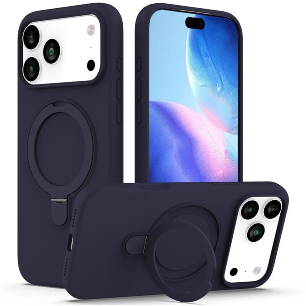 Iphone 17 Pro Max Magnetic Liquid Silicone Case Midnight 9065194876924