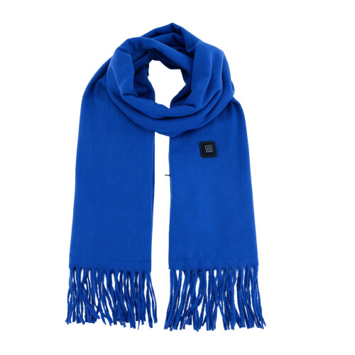 Cachecol elétrico aquecido de cor sólida, azul royal.