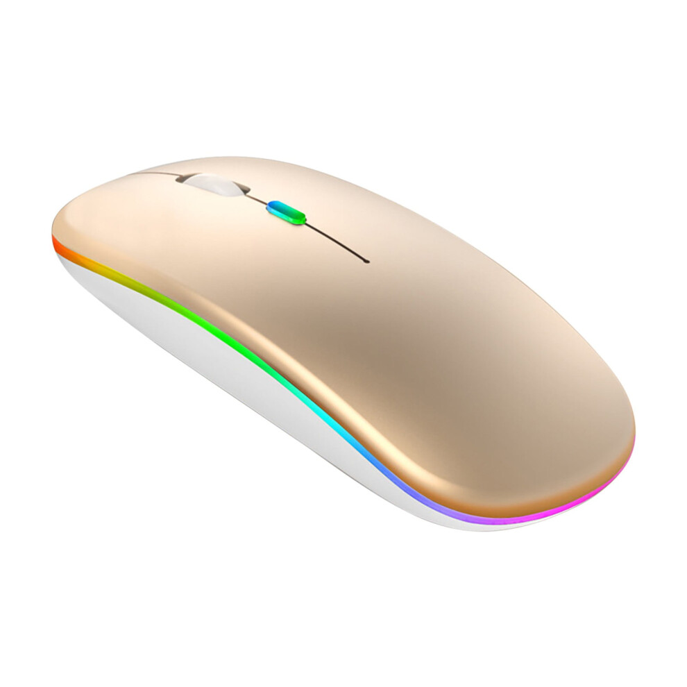 Led Wireless Mouse, Slim Rechargeable Wireless Silent Mouse, 2.4G Portable Usb Optical Wireless Computer Mice With Usb Receiver For Laptop, Desktop 9482726218616