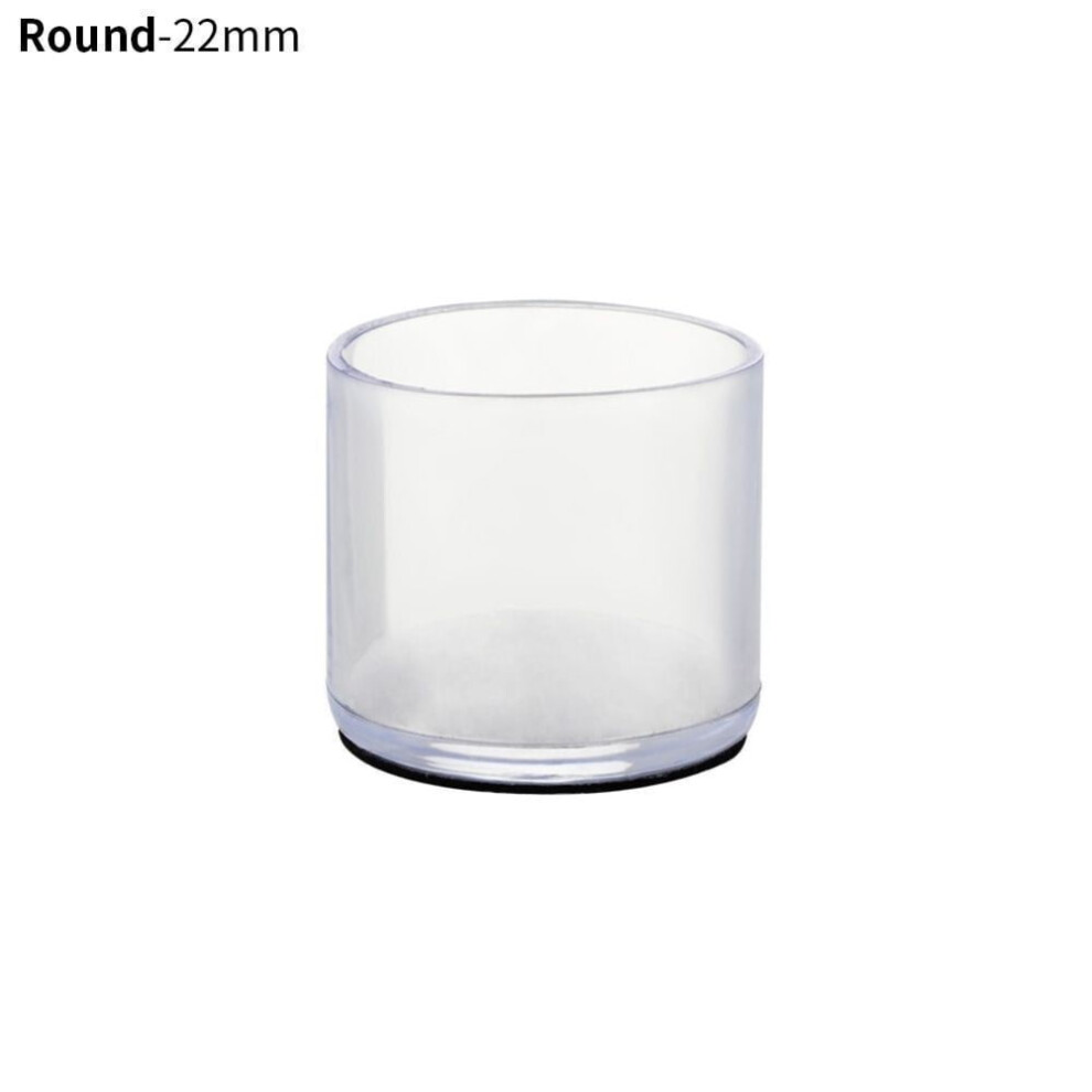 16Pcs Chair Leg Cap Transparent Table Chair Foot Rubber Feet Protector Noise Reduction Protect Floor 9482726219590