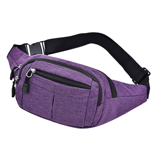 Sac banane unisexe avec 4 poches zippées
