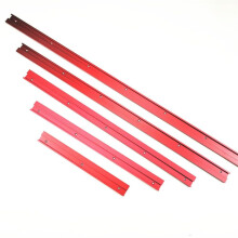 300-1220mm Red Aluminum Alloy 45 Type T-slot T-track Miter Track Jig Fixture Slot 45x12.8mm For Table Saw Router Table Woodworking Tool