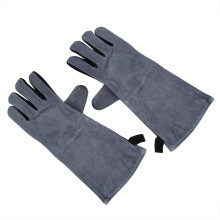 Multipurpose Cowhide Gloves, Heat Resistant Leather Gloves for Welding, Gardening, Construction, DIY Projects, Cycling & Motorcycling, Breathable &