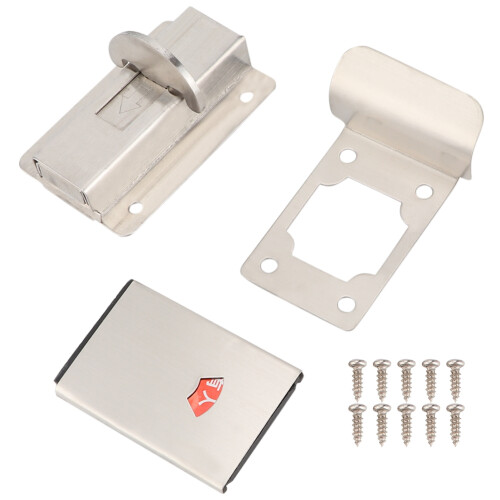 Home Security Locks, Spring Latch Hardware for Toilets Shower Cubicles, High-quality Anti-rust Stainless Iron Material with Smooth Surface, Surface