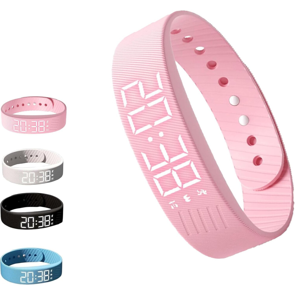Alarm Clock Watch, Silent Vibrating Alarm Bracelet, 100% Wake-Up Guarantee Â Pro Version, Snooze-Free, Compatible With Men & Women 9152228673724