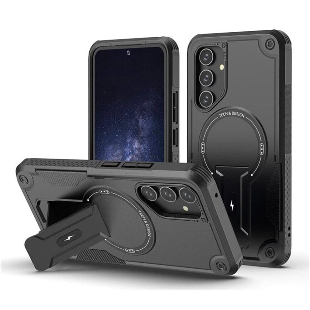 Samsung Galaxy A54 5G Case – Magsafe Compatible, Military-Grade Shockproof Tpu With Built-In Stand, Black 9152228674370