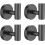 Matte Black Towel Hooks 304 Stainless Steel 4-Pack 1