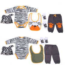 20-22 Inch Doll Clothes, Striped Cartoon Bear Cartoon Doll Clothes Set For Perfect Gift