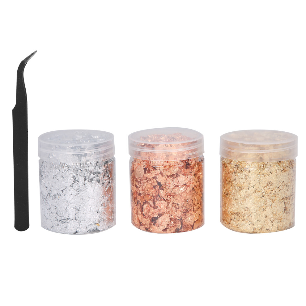 Metallic Wonder, Gold Foil Flakes for Dazzling Resin Creations, Shiny Textured Effects for Crafting Enthusiasts