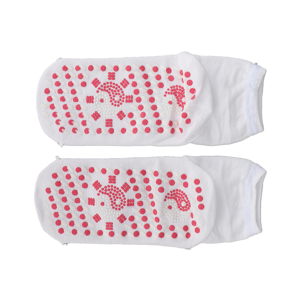 Acupressure Massage Footwear, Soft Cotton Reflexology Socks With Pressure Point Map And Tourmaline Thermal Circulation For Enhanced Wellbeing,
