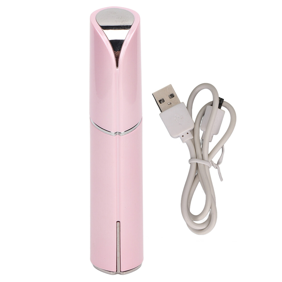 Gold/Light Painless Facial Hair Remover, Hypoallergenic With Rose Design And Led For Convenient Travel And Quick Usb Recharge