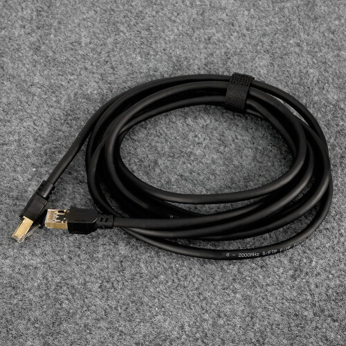 Cat8 RJ45 Patchkabel 26AWG schwarz 2
