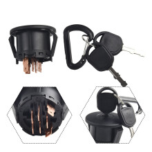 1 Pcs Ignition Switch with 2 Pcs Key, Mower Key Switch Replacement for Most Consumer Riding Mowers
