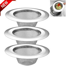 Stainless Steel Kitchen Sink Strainer, Dishwasher Safe, 4.45" OD / 2.87" ID, Pack of 3