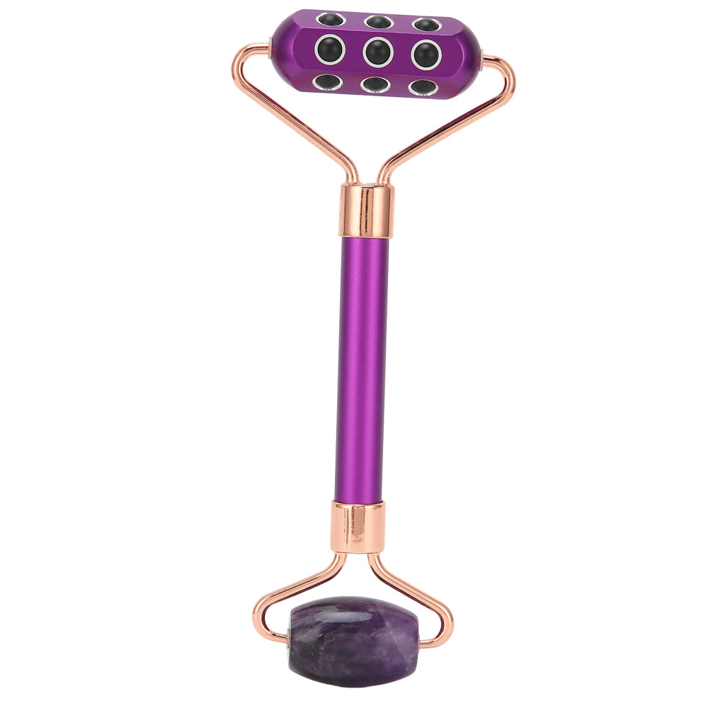 Relax And Revitalize With Our High-Quality Natural Crystal Facial Massage Tool, Double Rollers For A Therapeutic Experience
