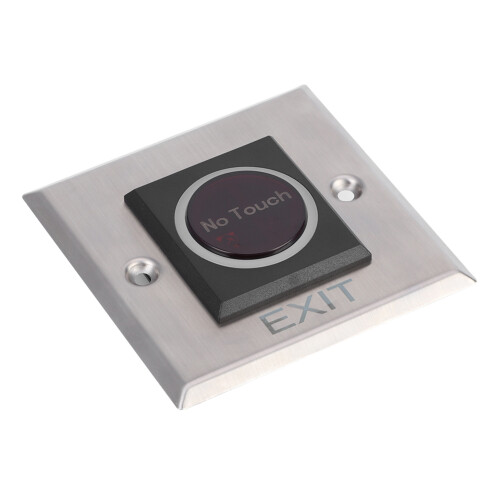 Infrared Sensor Contactless Exit Switch, Durable Stainless Steel Plate for Access Control Systems, Touchless No Touch Door Release with Stable and 2