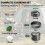 Outsunny Outsunny Camping Cookware Set for 2-3 People, Camping Cooking Kit, Grey 3