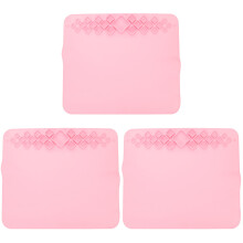 3Stk Silikon Bastelunterlage Pink, Leicht, Mit Saugnäpfen, Für Kinder
