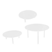 Supporto espositivo multiuso, organizer per dessert da festa con configurazione a 3 livelli, alzatine per torte in acrilico per uso domestico ed