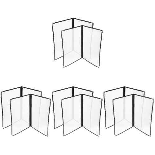 8Pièces De Menu Transparent PVC Pour Restaurant Bar