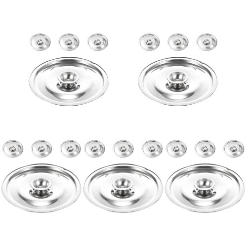 20Stk Silberfarbene Öl- Und Gewürztopfdeckel Aus Robustem