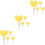 12Pcs Practical Pe Light Stick Yellow Heart Shape Concert 5