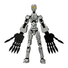 An Titan13Poseable Collectible - Sraith Figiúirí Gníomhaíochta T13, Bronntanas Cásca Gan Samhail do Chaitheamh Aimsire Dáiríre (Airgead)