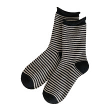 Calcetines de media caña para mujer, calcetines a rayas, calcetines cómodos, calcetines deportivos ligeros de algodón a rayas, calcetines bonitos,