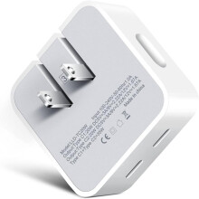 Kompaktes 35-W-Netzteil mit zwei USB-C-Anschlüssen, PD-fähig, faltbar, USB-Typ-C-Stecker, Schnellladegerät für Android 15 und 14
