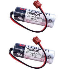 2 kpl ER17500V3.6V akku pienellä ruskealla pistokkeella Omron CS1W-BAT01Industrial PLC litiumparistolle