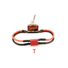 Comutator de alimentare XT30/XT60/XT90/T-Plug cu comutare ON-OFF, adaptor de curent înalt 12AWG pentru bicicletă electrică, RC, avion, ESC și