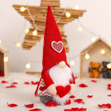 Valentine's Day Gnome Plush Handmade Swedish Tomte 1 pc