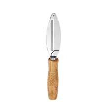 Gemüseschäler aus Edelstahl mit Holzgriff – Spülmaschinenfest, geeignet für alle Obst- und Gemüsesorten