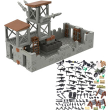 Militärbasen-Bausets mit Minifiguren, Armee-Kriegswaffen aus dem Zweiten Weltkrieg für Erwachsene, kompatibel mit Lego