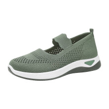Willtoo Dame Ortopædiske Slip-Ons Brede - Tennissko med Svangstøtte, Vandresko og Sygeplejerskesko, Åndbare Arbejdssko til Julegaver Green10Wide