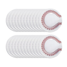 Baseball Birthday Party Packs: 24pcs 9" & 7" Round Paper Plates – Compatible with Home Kitchen Decor