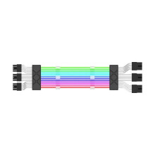 Computer 18AWG ARGB Sync PSU Power Supply Extension Cable Kit ATX 24PIN VGA GPU PCI-E 8PIN 6Pin RGB PC Module Cables