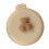 Round Folding Pocket Brush 40.00g 6.5x7.2cm Cream 1