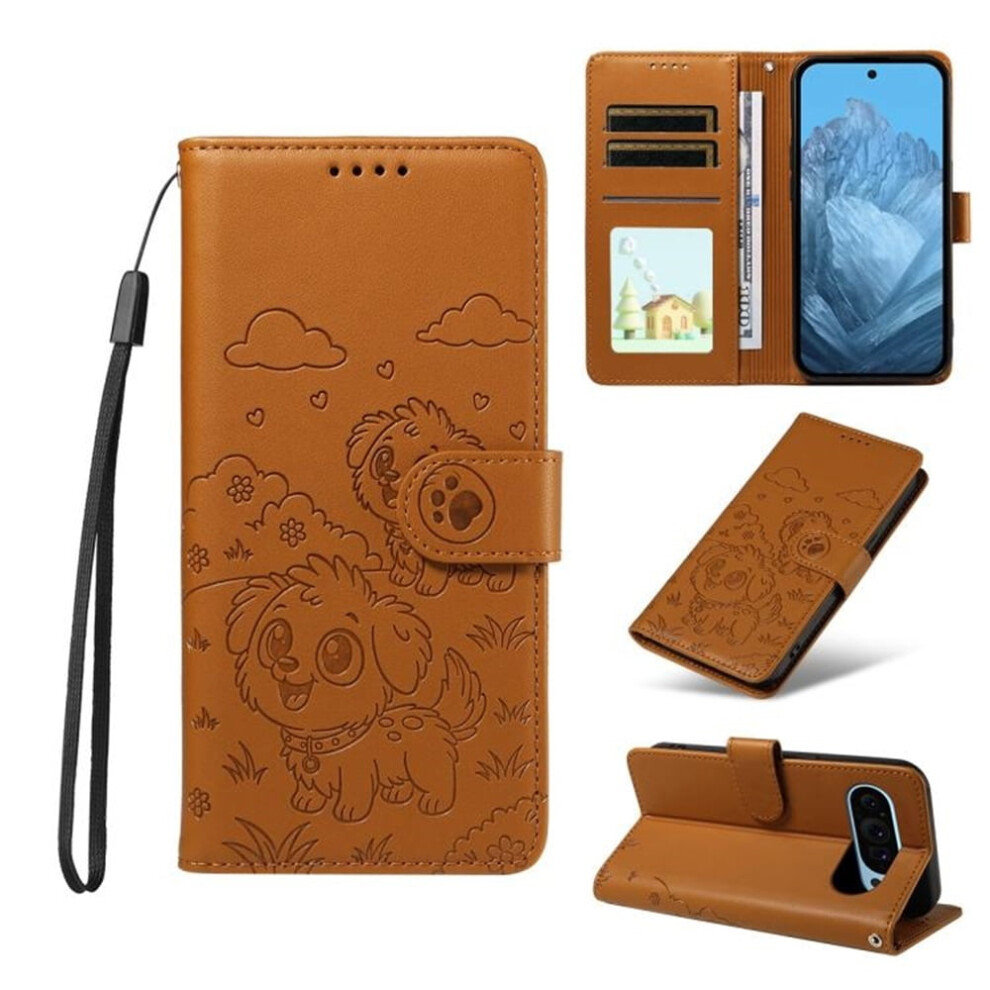 Google Pixel 10 Pro Xl Leather Phone Case Brown 9065194883113