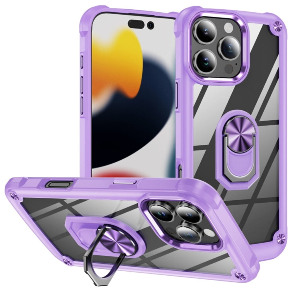 Iphone 16 Pro 6.3 Inch Shockproof Armor Case Purple 9065194885421
