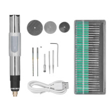 Długopis grawerujący z kompleksowym zestawem do grawerowania, miniaturowy elektryczny grawer do szkła, metalu, drewna, plastiku, skóry, z cichą