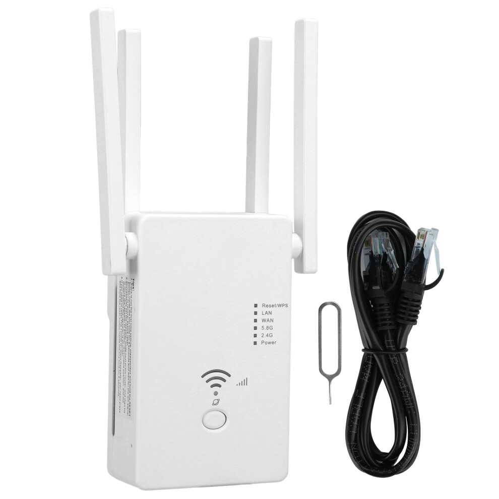 Dual Band Wifi Booster, Wide Coverage Dual Frequency Repeater For Enhanced Security, Fast Speeds Up To1200mbps With Easy Setup And Multiple 9175034915550