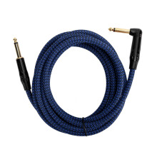 Professional Instrument Cable, Oxygen-Free Copper Core for Optimal Sound Transmission, Dual-Shielded Design for High Fidelity and Low Noise, Flexible