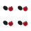 4Sets Robuste Air Hockey Pusher Klebepads Rot Für Heimgebrauch 1