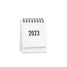 Pöytäkalenteri 2023-2024, metallikela ja aikataulusuunnittelija, seisova, kääntyvä vuosittainen päivittäisjärjestäjä kotiin ja toimistoon