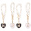 4Stk Charms Epoxidlegierung Metallanhänger 1