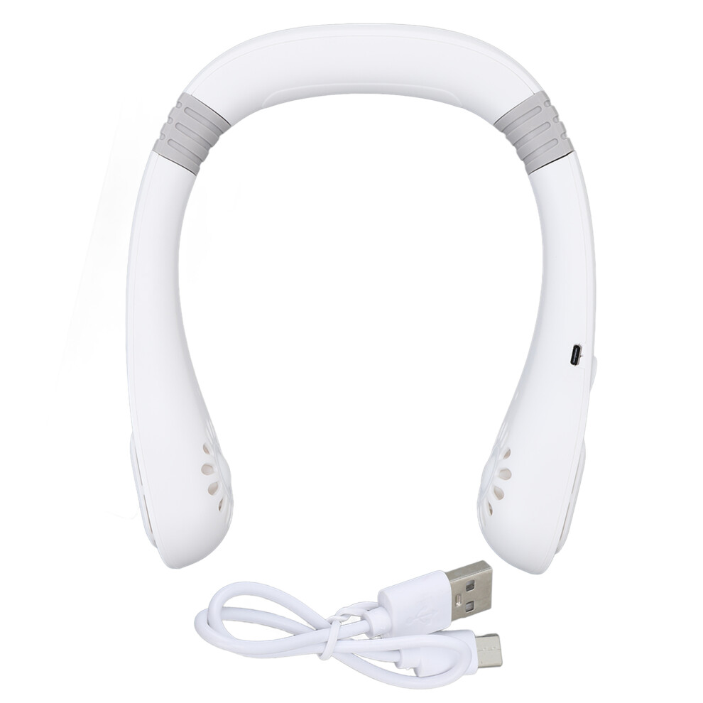 Surrounding Airflow Portable Neck Fan, High Performance Motors For Powerful Air Movement, Ergonomic Design For Women And Men, Rechargeable Battery 9175034914171