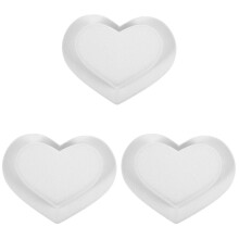 3Stk Weiße Kleine Eva Stoff Mini Hüte DIY Puppen Schmuck